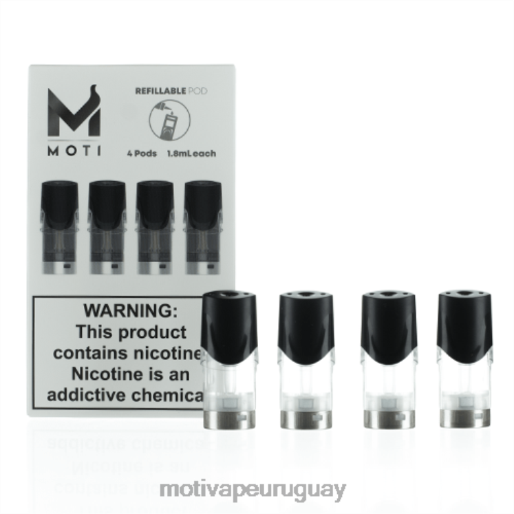 MOTI cartuchos de cápsulas de repuesto recargables Moti vape desechable Uruguay - V60LL74 (paquete de 4)