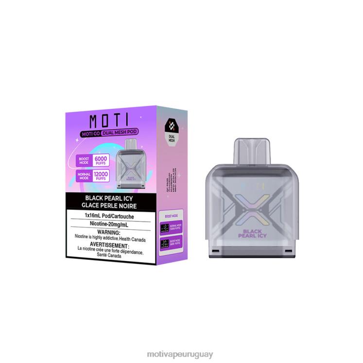 MOTI Go Pro vaina desechable Moti vape precio - V60LL97 perla negra helada