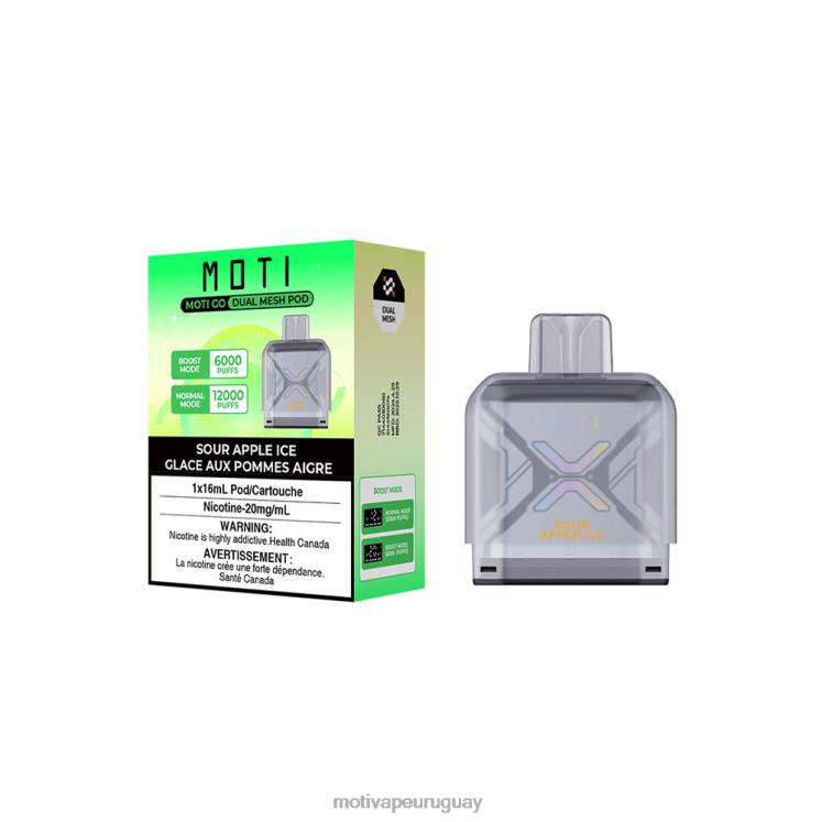 MOTI Go Pro vaina desechable Moti vape recargable - V60LL88 hielo de manzana agria