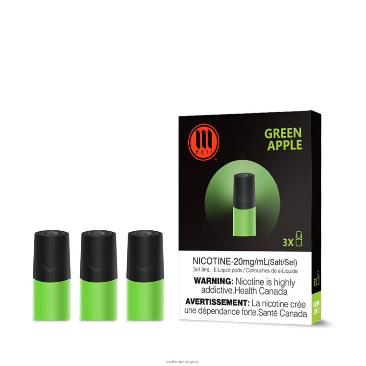 MOTI vainas clásicas Moti vape amazon - V60LL103 manzana verde