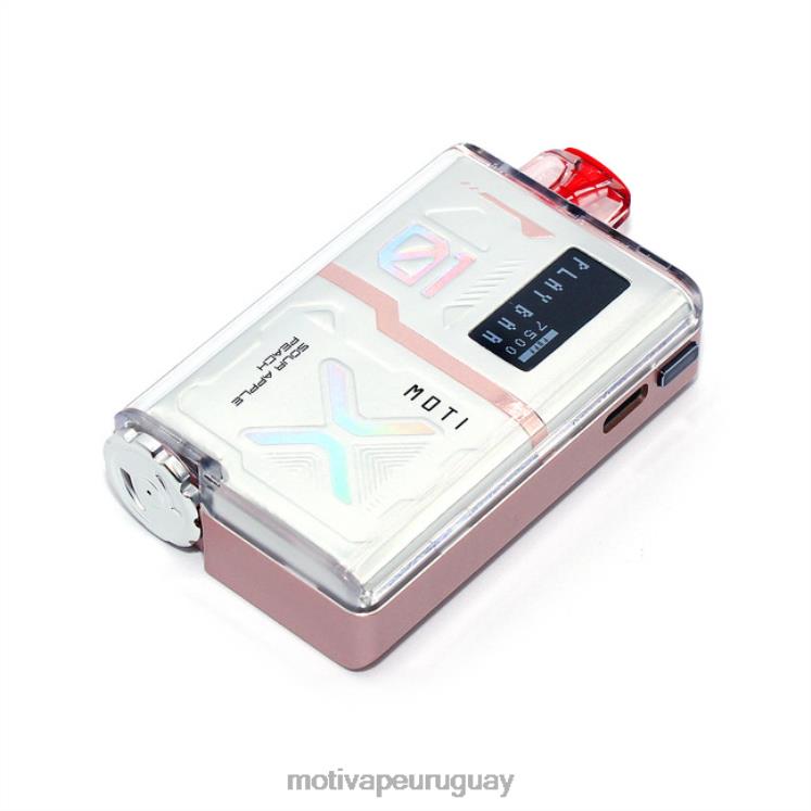 MOTI Play Bar 7500 vaporizadores desechables (5%, 7500 inhalaciones) Moti vape Montevideo - V60LL56 melocotón de manzana agria