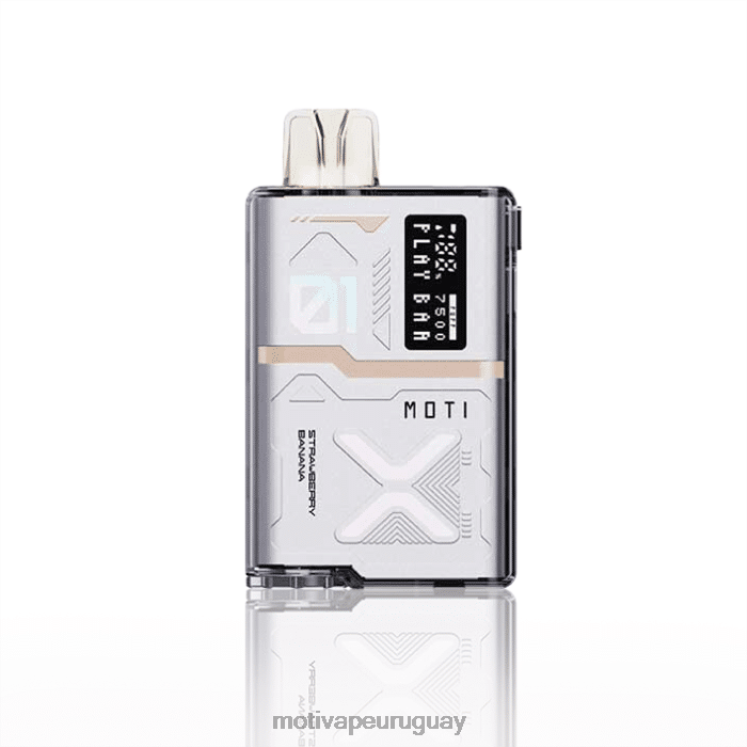 MOTI Play Bar 7500 vaporizadores desechables (5%, 7500 inhalaciones) Moti vape for sale - V60LL55 Fresa plátano