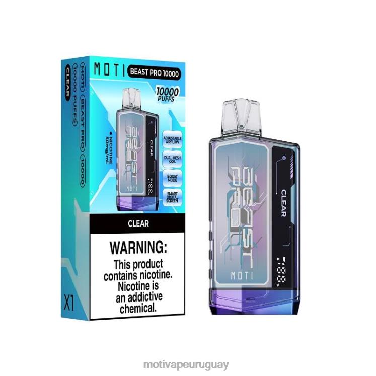 MOTI Beast Pro vaporizador desechable (5%, 10000 inhalaciones) Moti piin precio Uruguay - V60LL41 claro