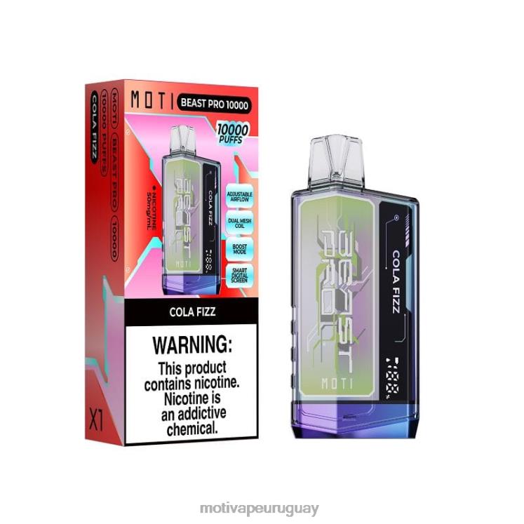 MOTI Beast Pro vaporizador desechable (5%, 10000 inhalaciones) Moti precio Uruguay - V60LL42 gaseosa de cola