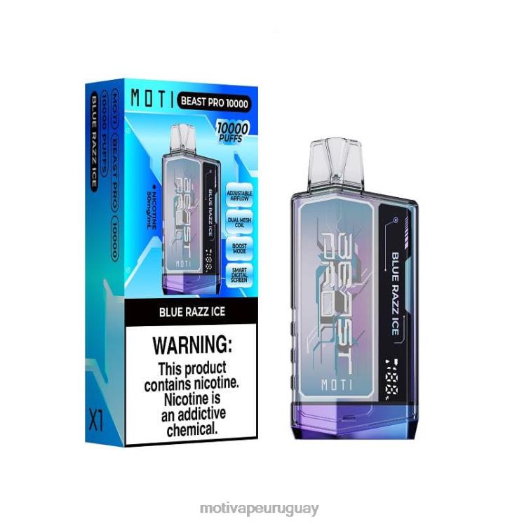MOTI Beast Pro vaporizador desechable (5%, 10000 inhalaciones) vaper Moti precio - V60LL40 hielo azul