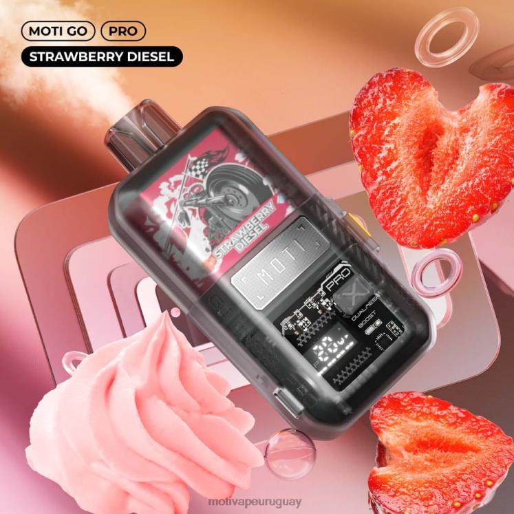 MOTI Go Pro vaporizador desechable (5%, 12000 inhalaciones) Moti piin precio Uruguay - V60LL21 diésel de fresa