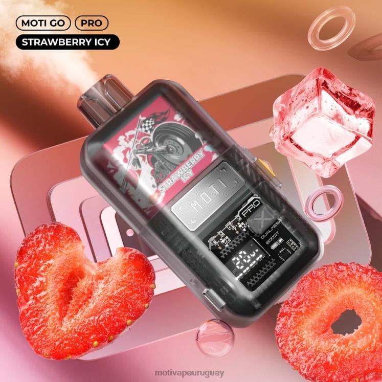 MOTI Go Pro vaporizador desechable (5%, 12000 inhalaciones) Moti precio Uruguay - V60LL22 fresa helada