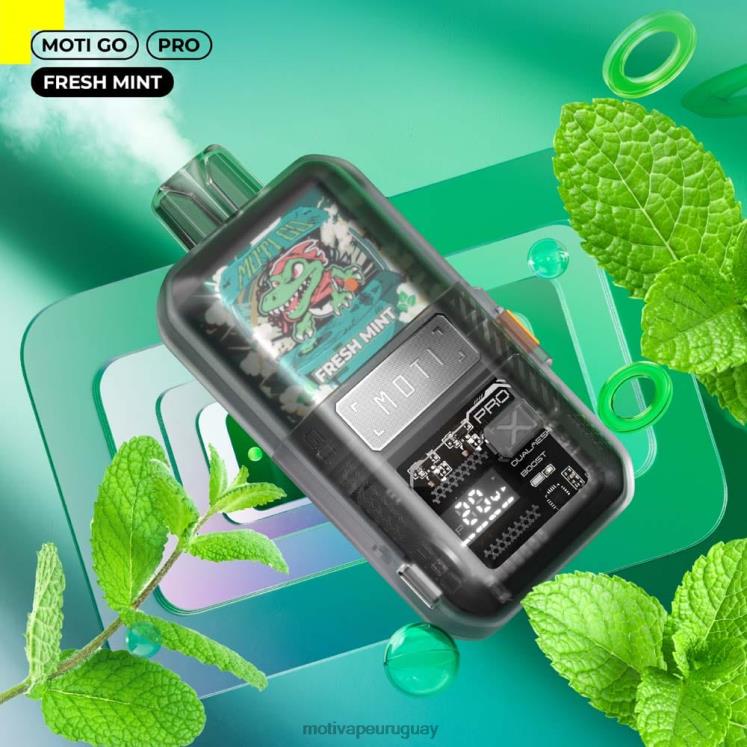 MOTI Go Pro vaporizador desechable (5%, 12000 inhalaciones) Moti vape Montevideo - V60LL16 menta fresca