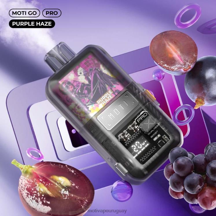 MOTI Go Pro vaporizador desechable (5%, 12000 inhalaciones) Moti vape Uruguay - V60LL19 neblina púrpura