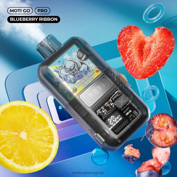 MOTI Go Pro vaporizador desechable (5%, 12000 inhalaciones) Moti vape desechable Uruguay - V60LL14 cinta de arándanos