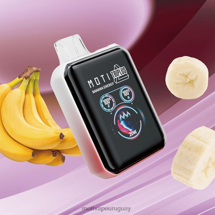 MOTI Triplus Vape desechable de 20k (5%, 20000 inhalaciones) Moti piin precio Uruguay - V60LL1 energía del plátano