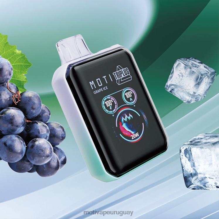 MOTI Triplus Vape desechable de 20k (5%, 20000 inhalaciones) Moti vape desechable Uruguay - V60LL4 hielo de uva
