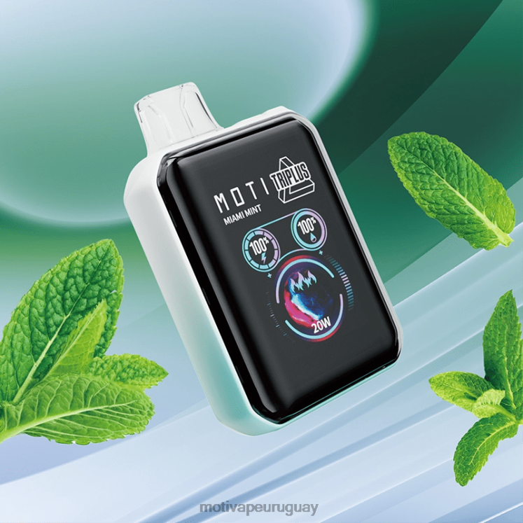 MOTI Triplus Vape desechable de 20k (5%, 20000 inhalaciones) Moti vape for sale - V60LL5 menta de miami