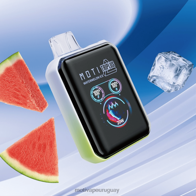 MOTI Triplus Vape desechable de 20k (5%, 20000 inhalaciones) vaper Moti precio - V60LL10 hielo de sandia