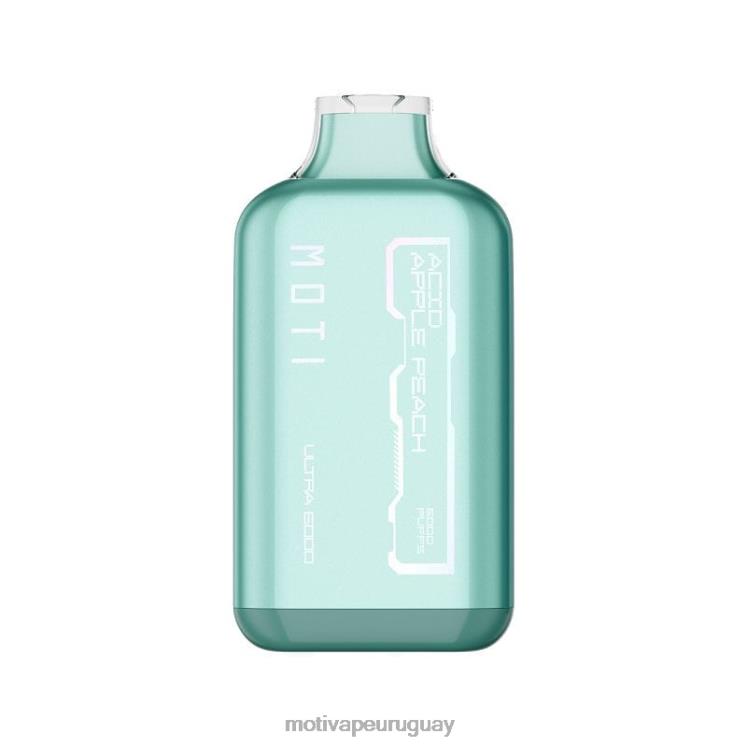 MOTI Ultra vaporizador desechable (5%, 6000 inhalaciones) Moti piin precio Uruguay - V60LL31 durazno manzana verde