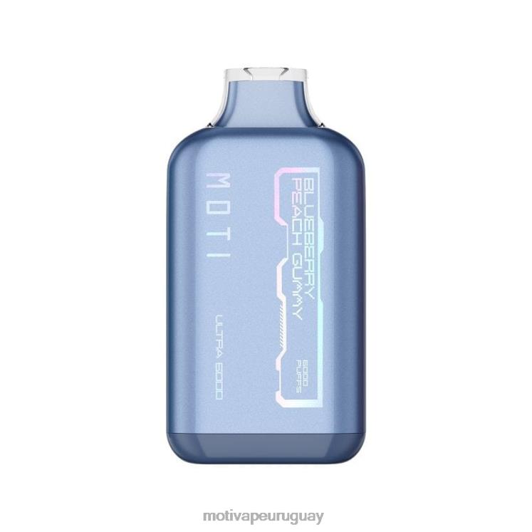 MOTI Ultra vaporizador desechable (5%, 6000 inhalaciones) Moti vape recargable - V60LL28 Gomitas de durazno y arándanos